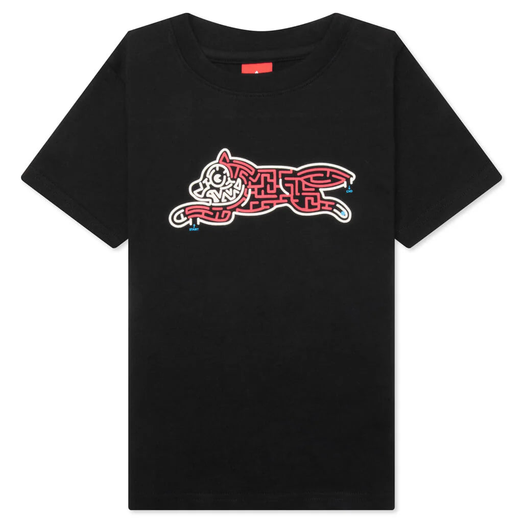 Kids Puzzled Dog S S Tee Black