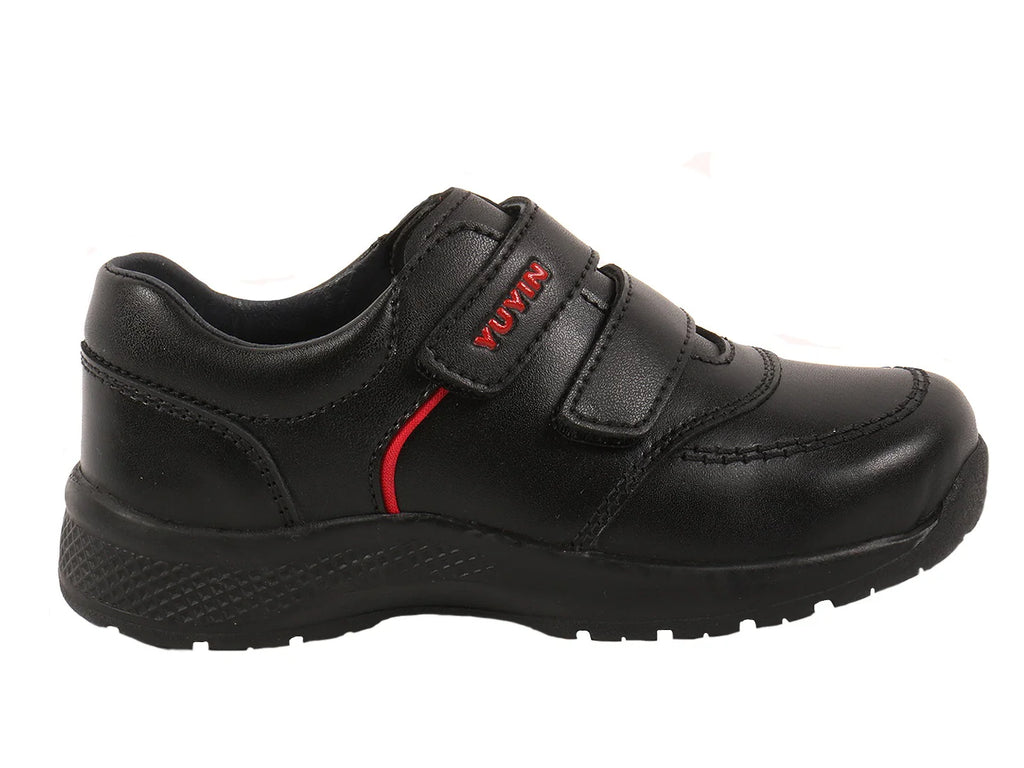 YUYIN Zapato Escolar Negro para Niño