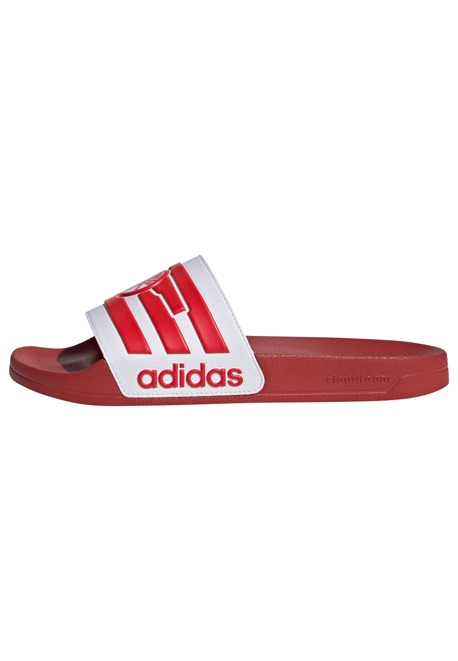 adidas Arsenal Adilette Shower Soccer Slides Red White
