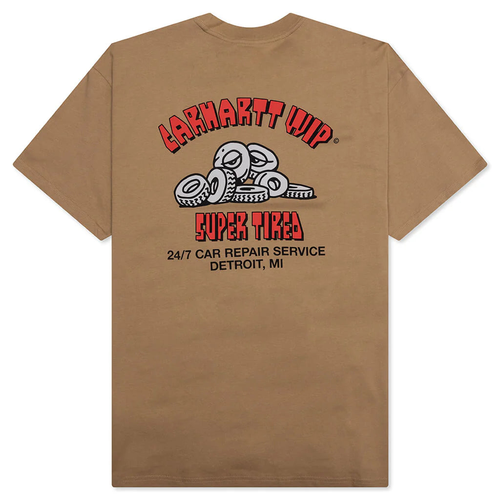 Super Tired S S T Shirt Peanut