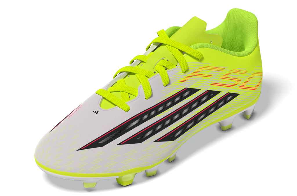 adidas F50 Club FG MG Firm Ground Multi Ground Youth Soccer Cleats Yellow Black Red