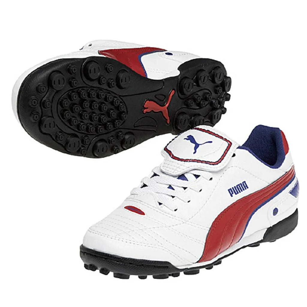 PUMA Esito Finale TT Turf Football Boots White Red Royal