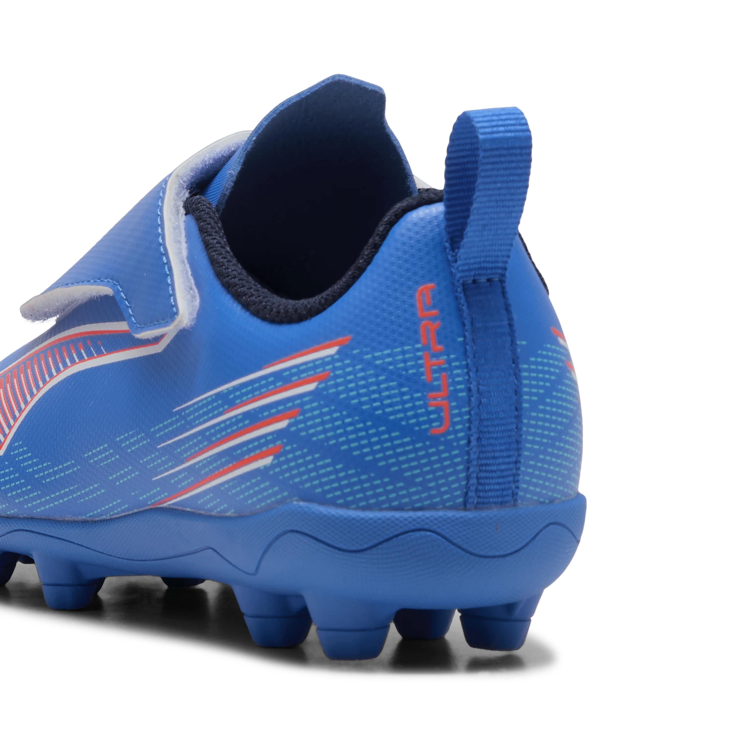 PUMA Ultra 6 Play V FG AG RB Firm Multi Ground Kids Soccer Cleats Blue White