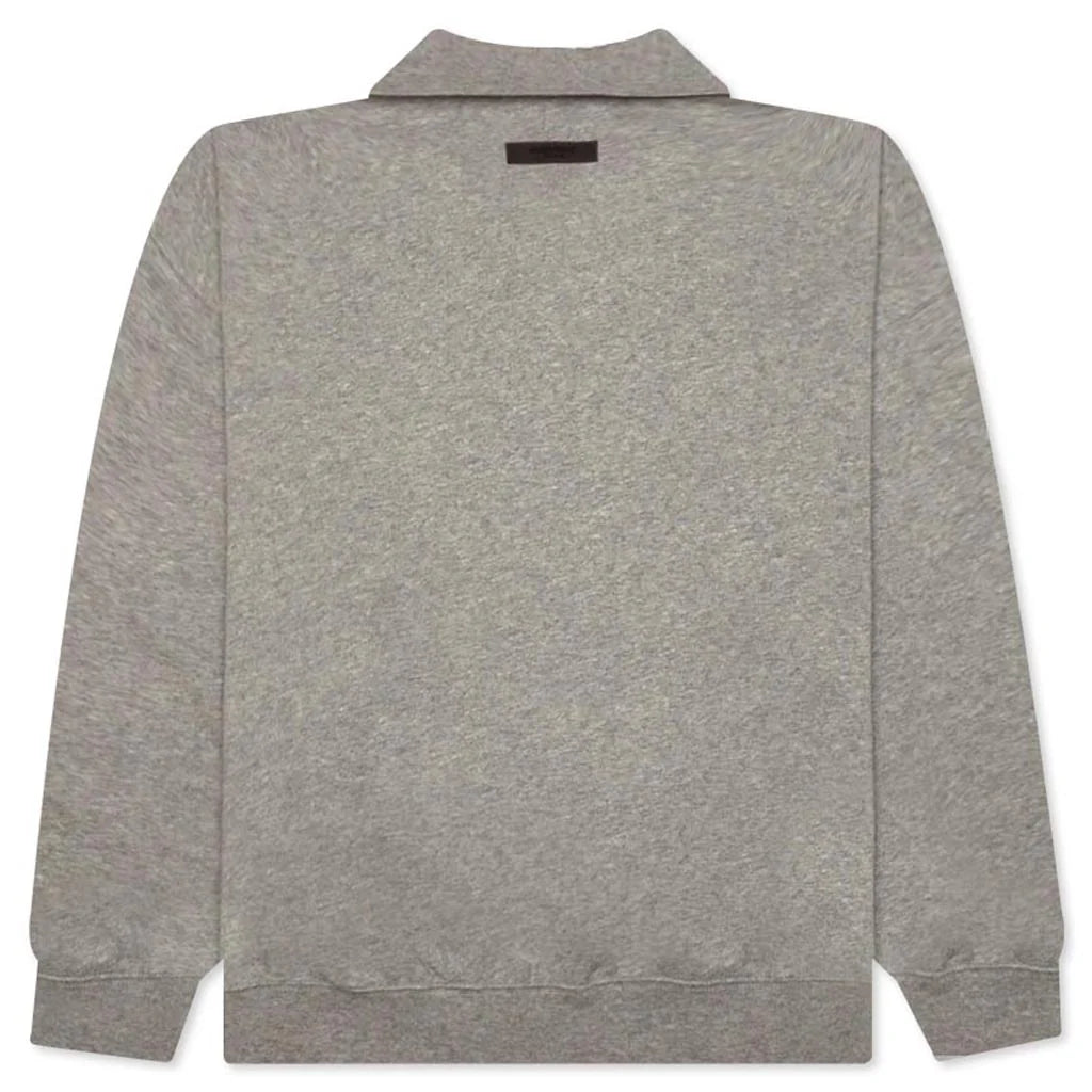 Core L S Polo Dark Oatmeal
