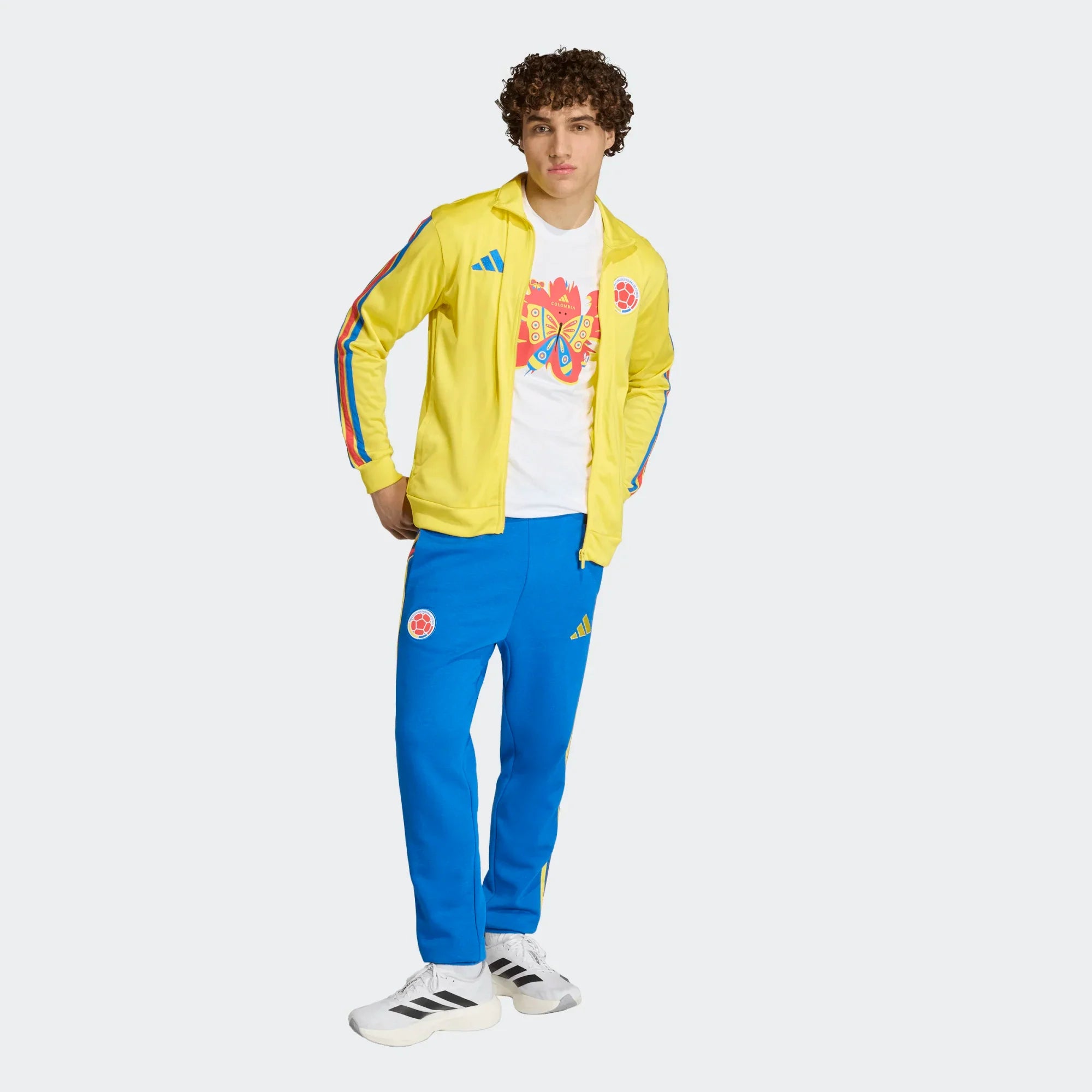 adidas Colombia DNA Track Top Soccer Jackets Yellow