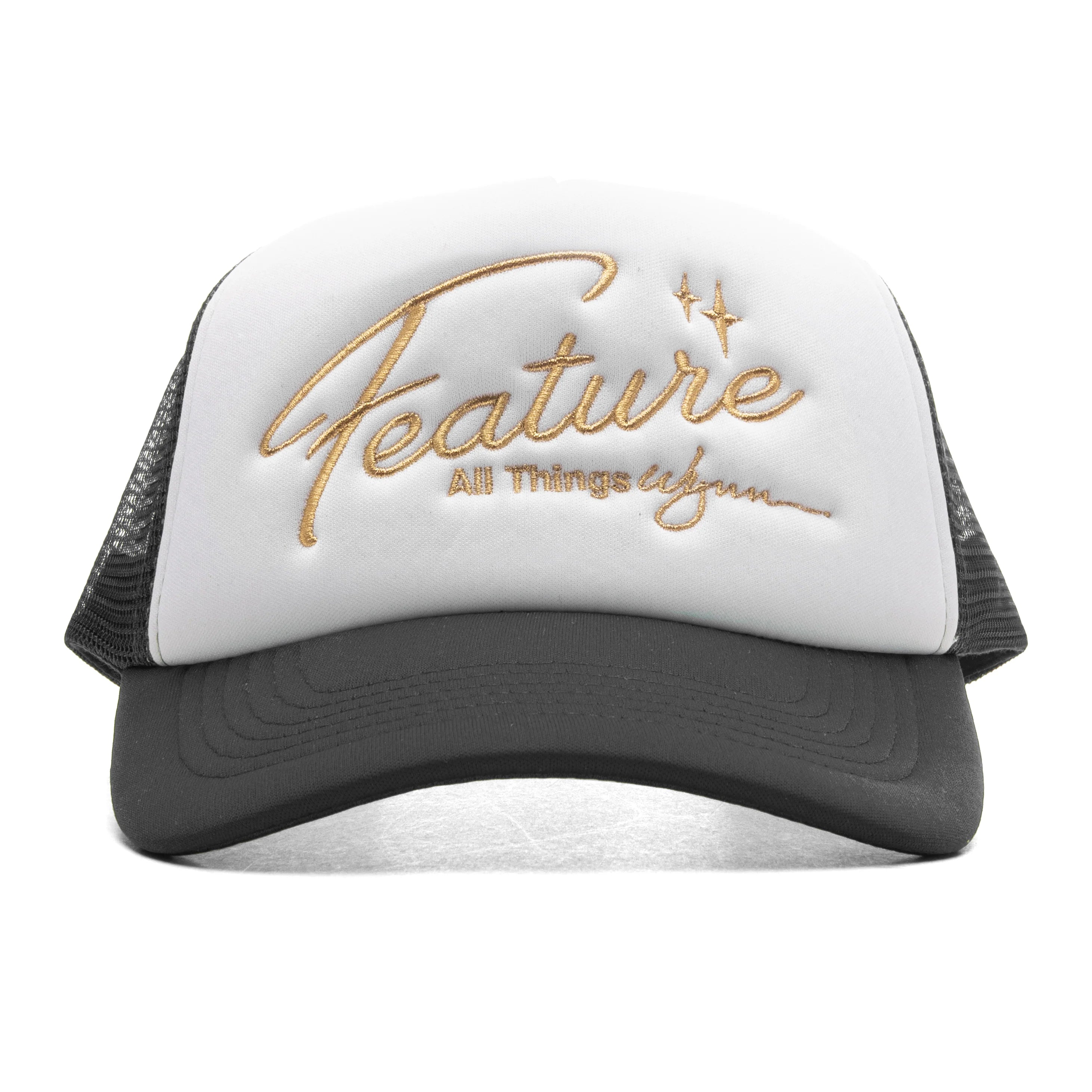 Feature x Wynn Shine Trucker Black White