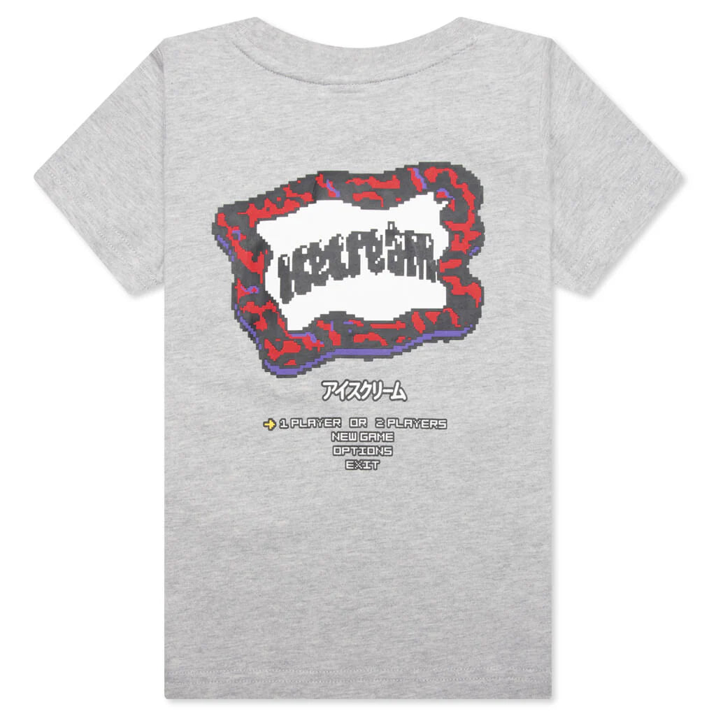 Kids Lava Flag S S Tee Heather Grey