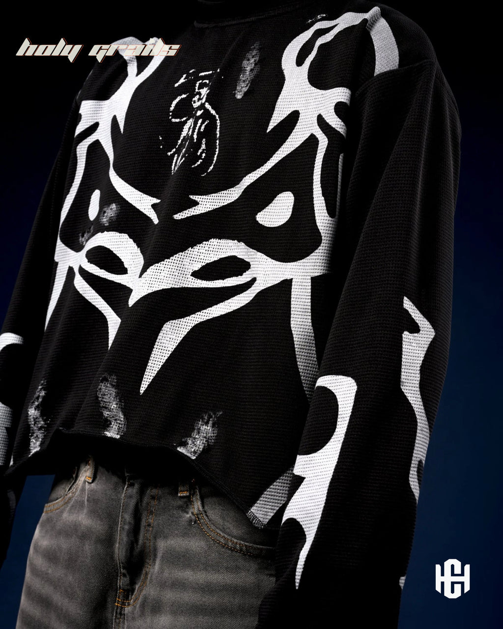 Veilborn Knit Full Sleeve Crewneck Tee HG x Charactr