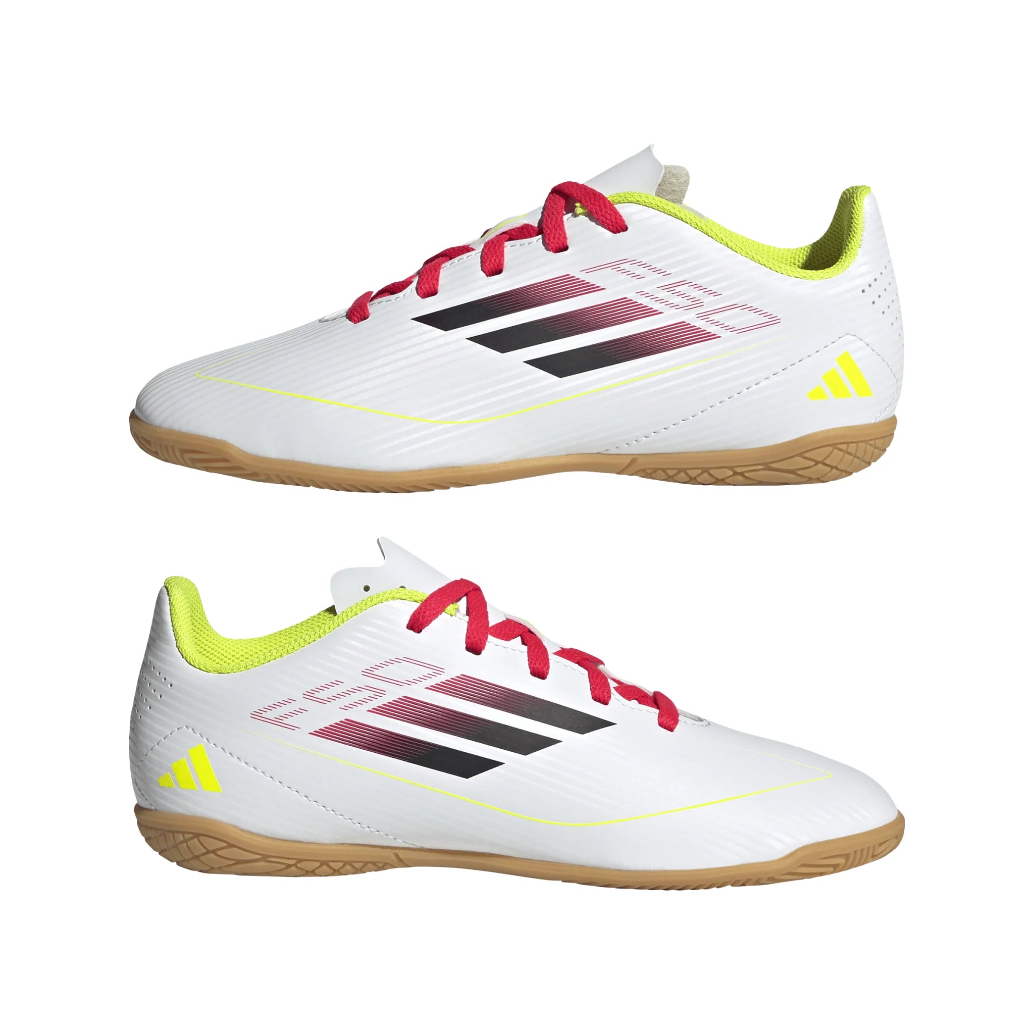 adidas F50 Club Indoor Boots Kids White Black