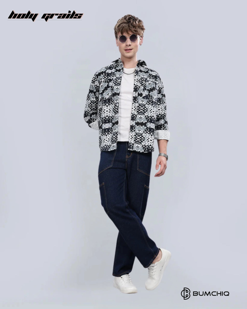 Greyish Abstractix Overshirt HG x Bumchiq