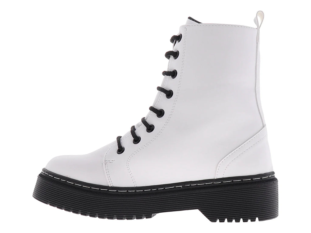Botas Combat DIVA Blancas para Mujer
