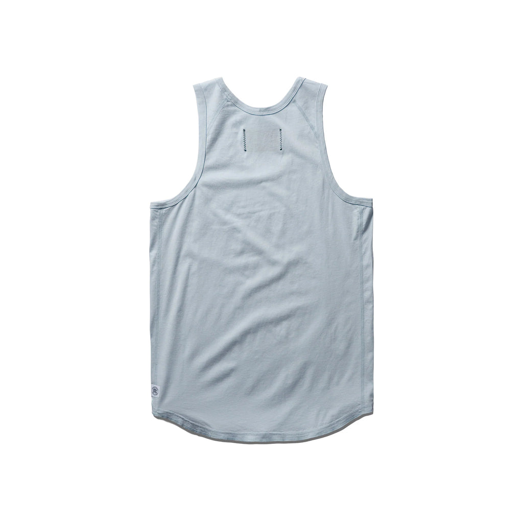 Scalloped Tank Mens Tank Sky Blue