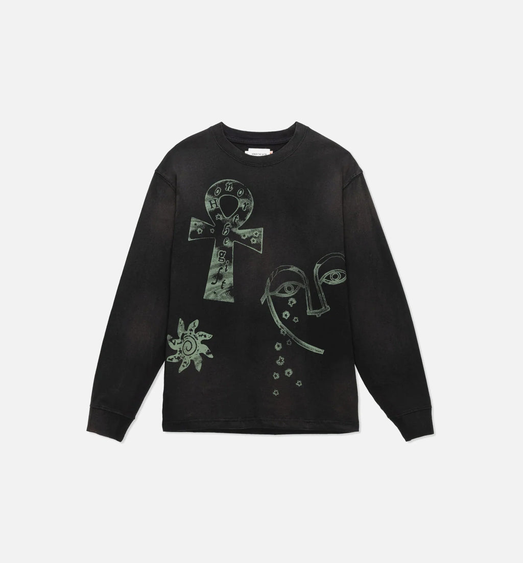 Elder Long Sleeve Tee Mens T Shirt Black