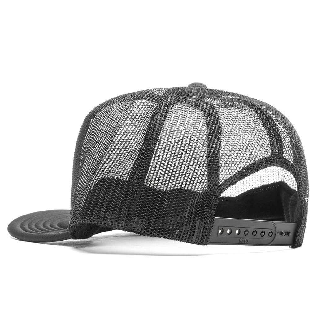 Feature x ASU SD Script Trucker Black White