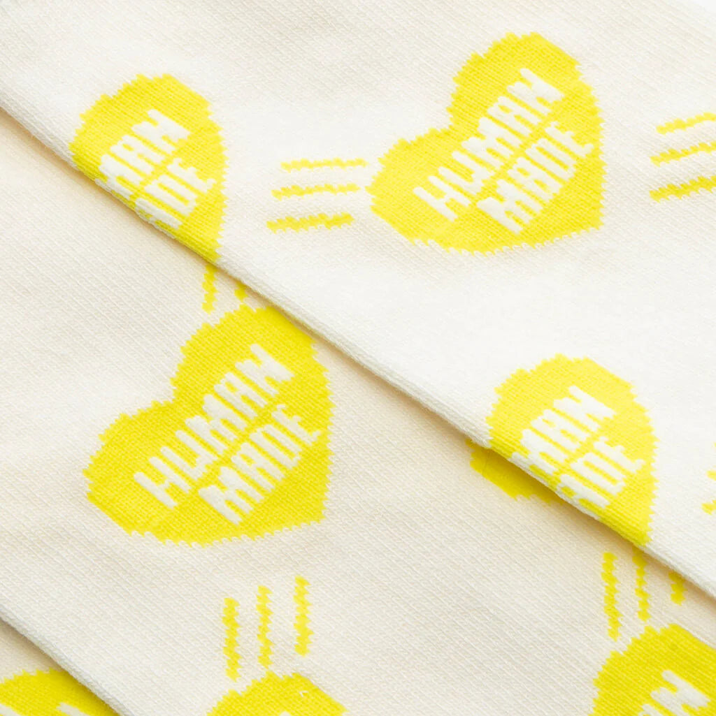 Heart Socks Yellow