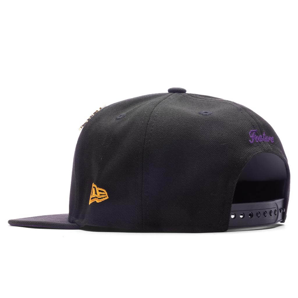 Feature x New Era Old English Scottsdale Snapback Black Purple
