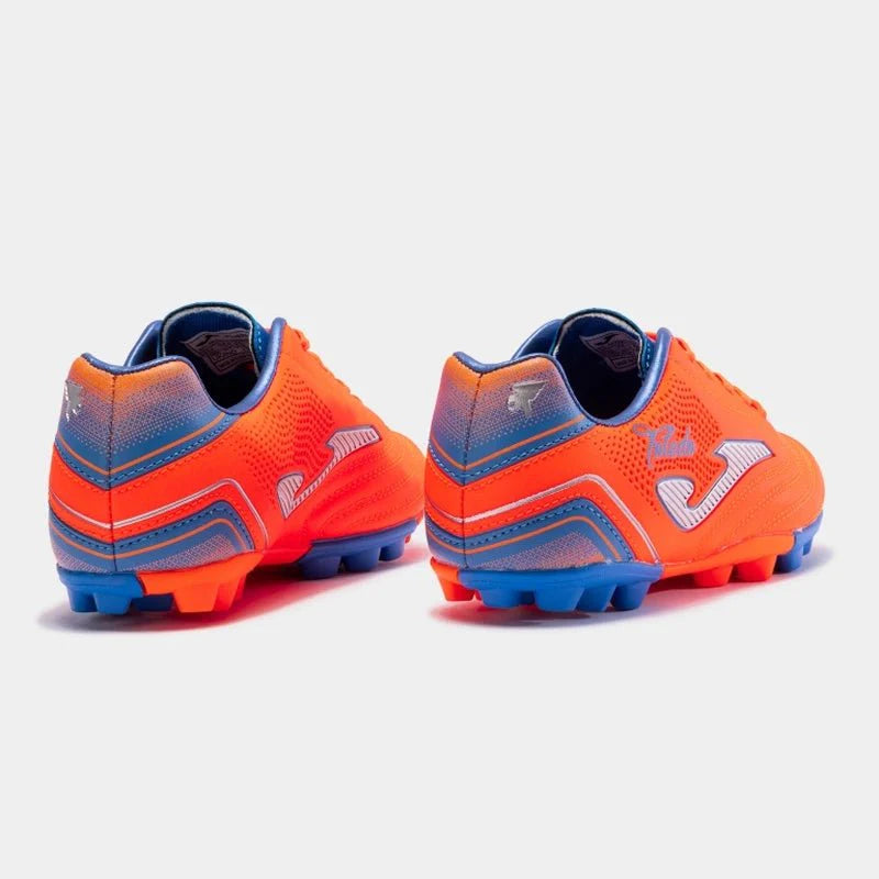 JOMA Toledo JR 2308 HG FG Firm Ground Youth Soccer Cleats Orange Royal