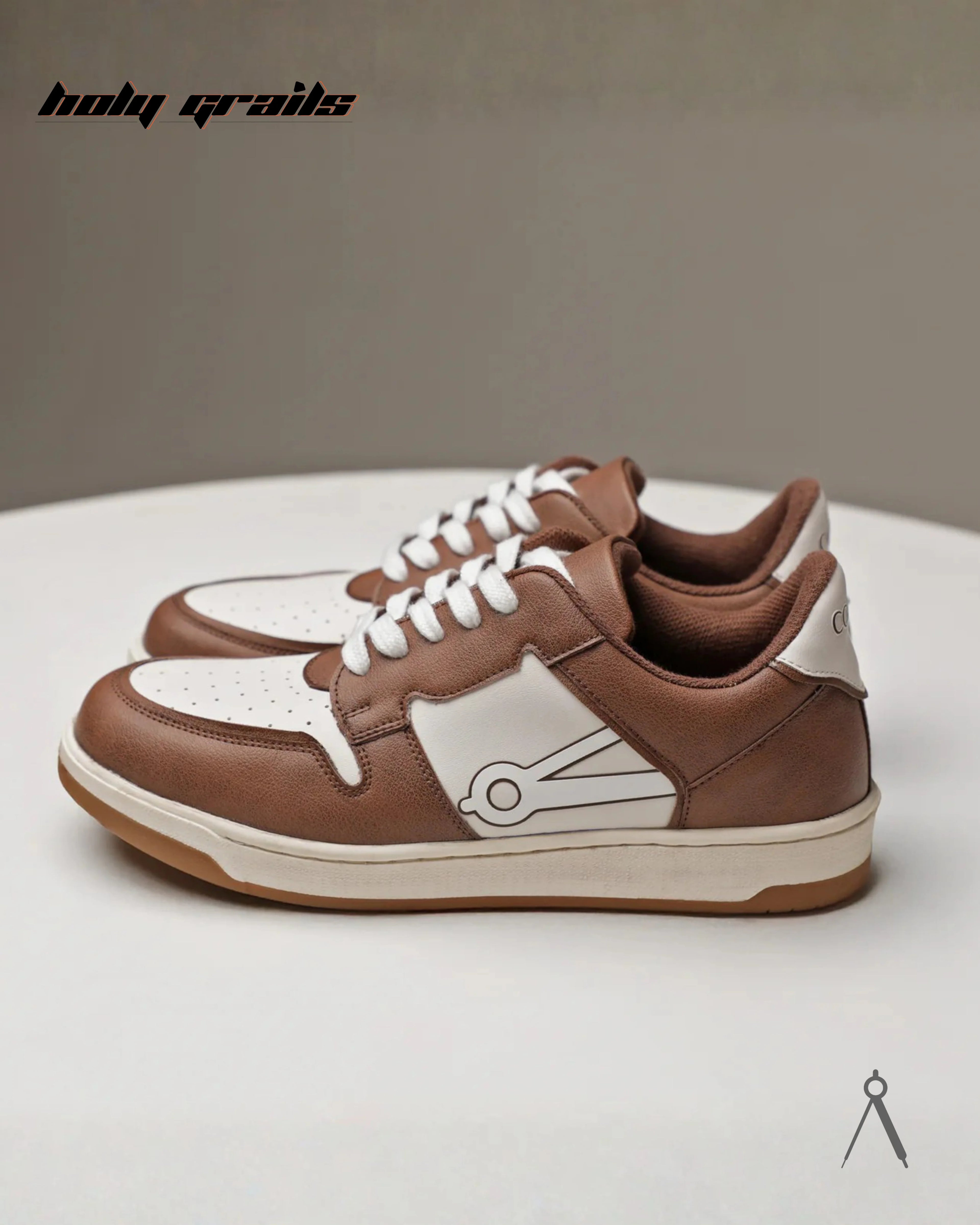Theta Classic Brown White Sneaker HG x Cos Tan