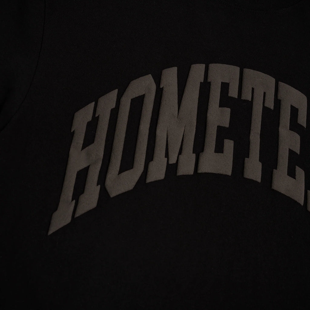 HOMETEAM Logo T Puff Print Black on Black