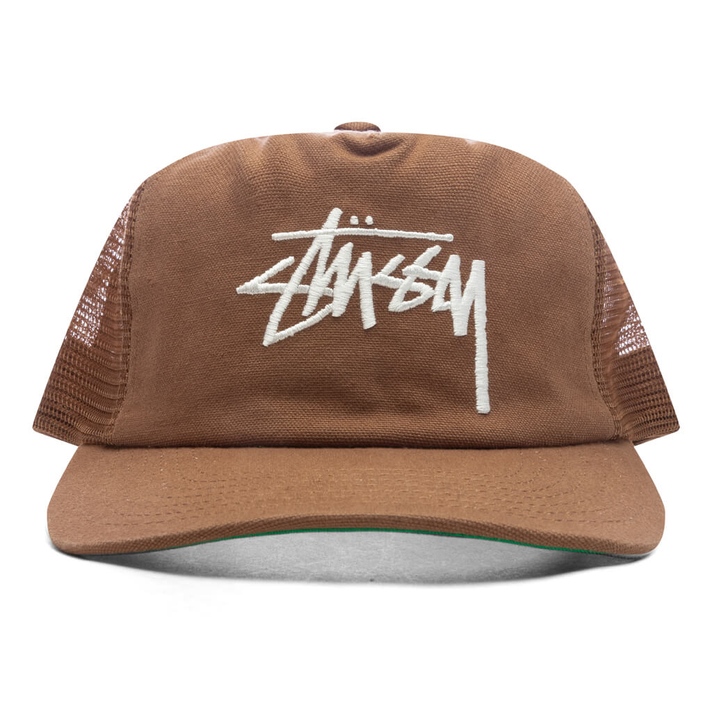 Md Big Stock Mesh Cap Brown
