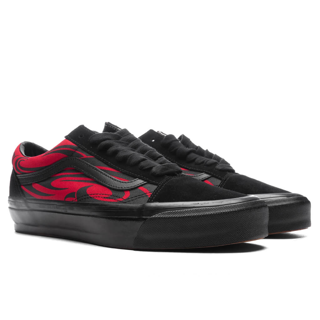 Premium Old Skool Y2K Flame Black Red
