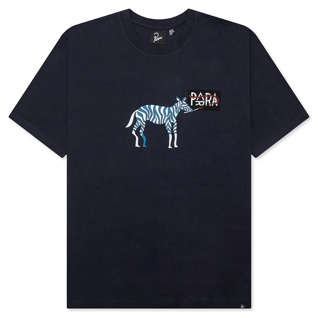 No Parra Ever T Shirt Navy Blue