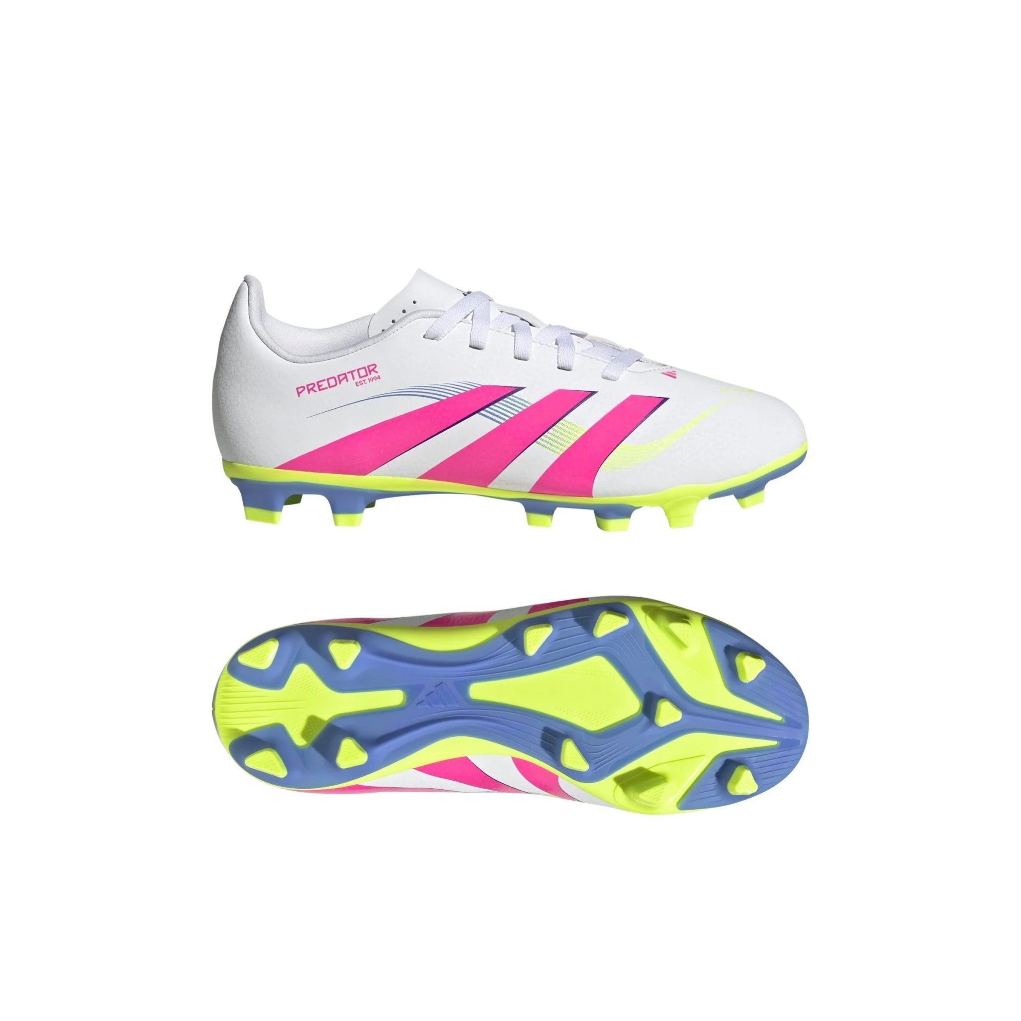 adidas Predator Club Firm Multi Ground Boots Junior White Pink