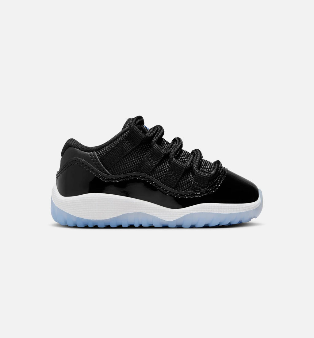 Air Jordan 11 Retro Low Black and Varsity Royal Infant Toddler Lifestyle Shoe Black Varsity Royal White