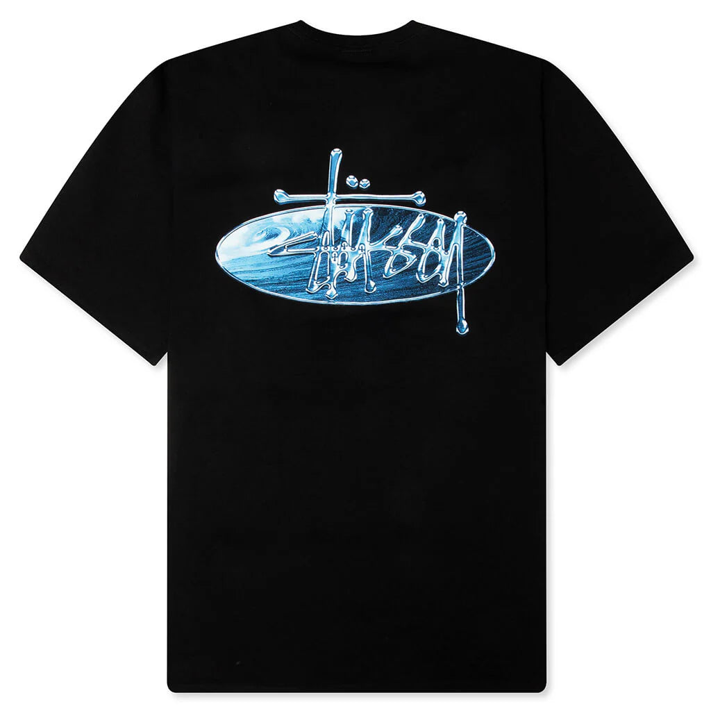 Wave Oval Tee Black