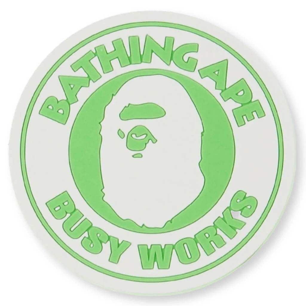 Busy Works Neon Rubber Coaster Green