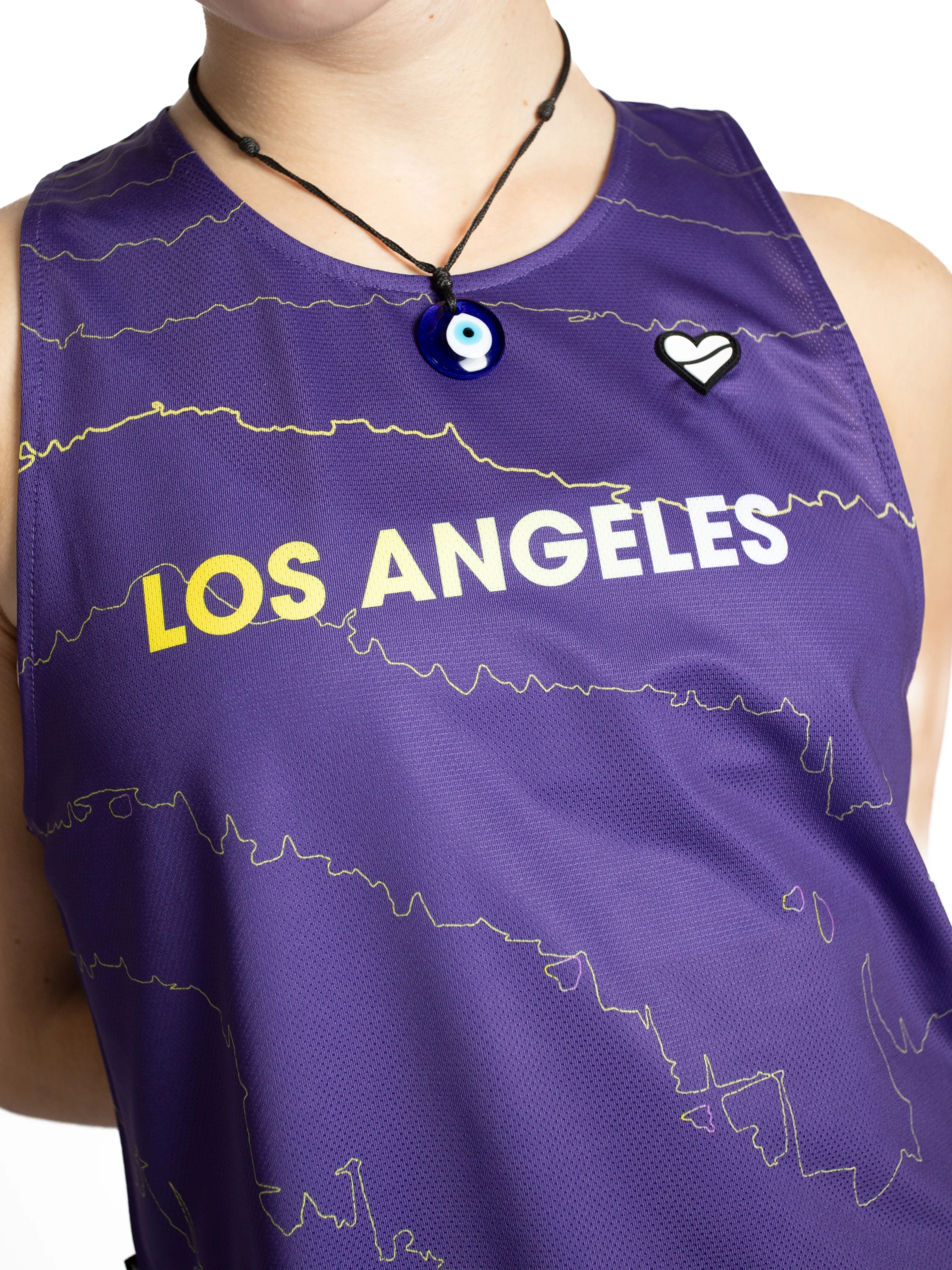 Heartbreak Womens Los Angeles Crop Singlet