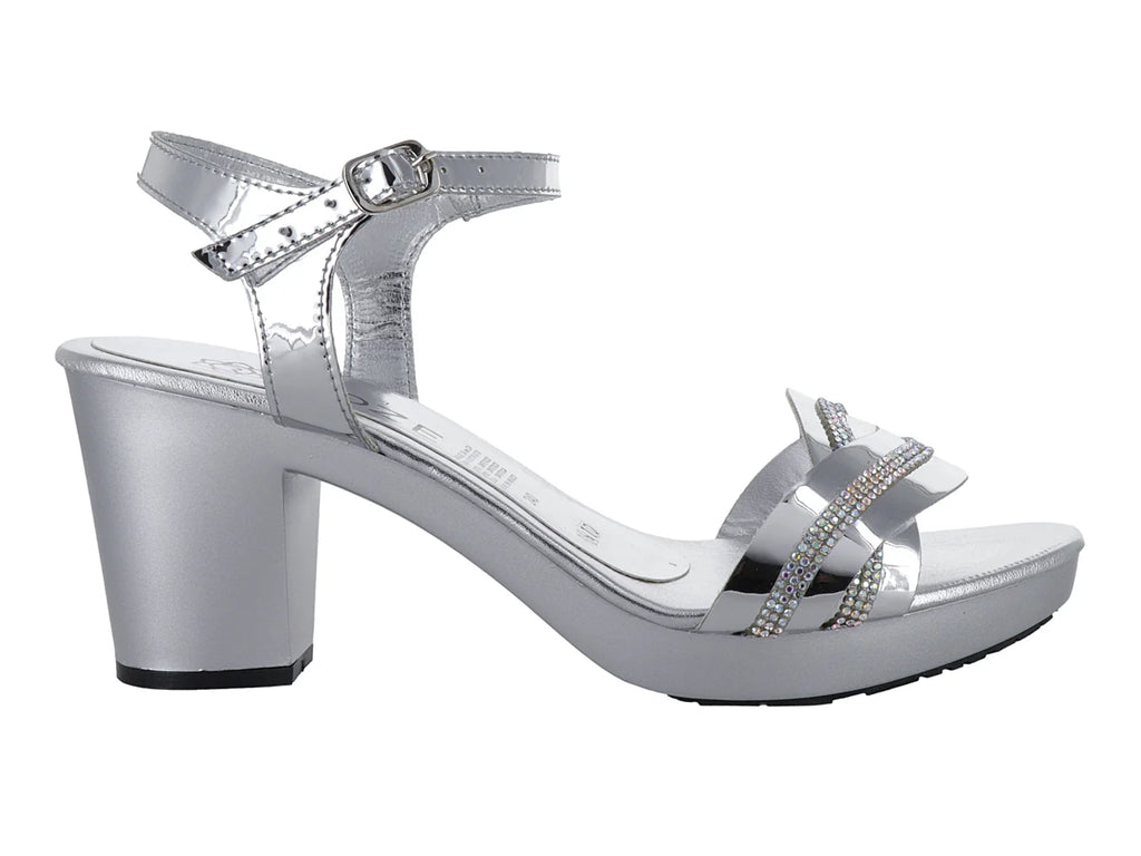 Sandalias de Tacón Roze Plata para Mujer