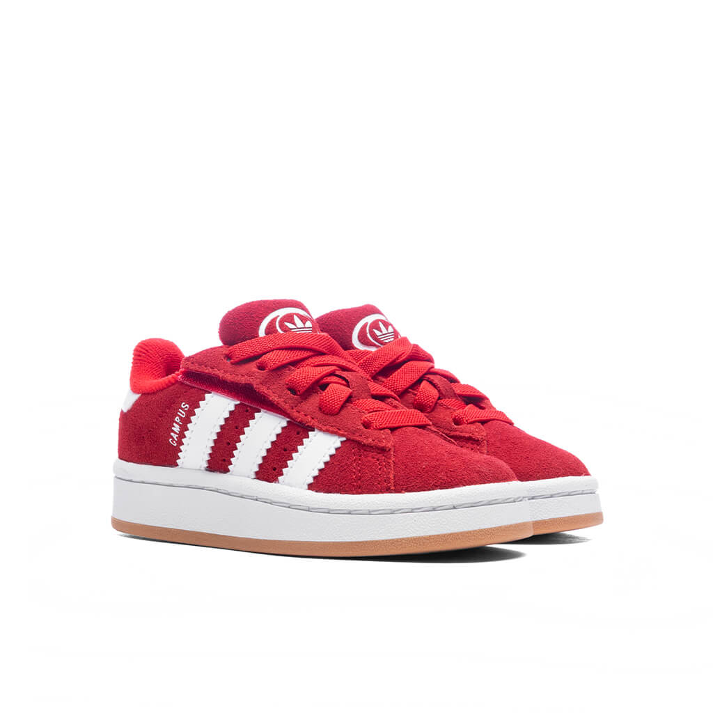 Toddlers Campus 00s Comfort Elastic Lace Better Scarlet Cloud White