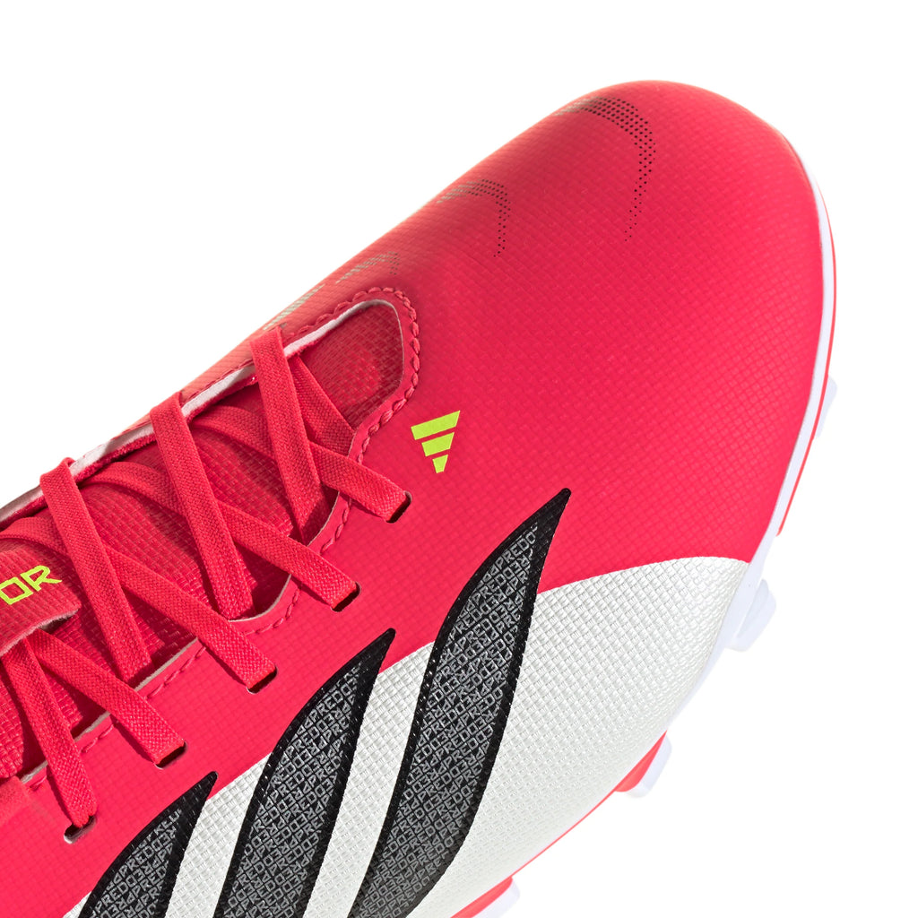 adidas Predator Club FG MG Firm Ground Multi Ground Youth Soccer Cleats Red Black White