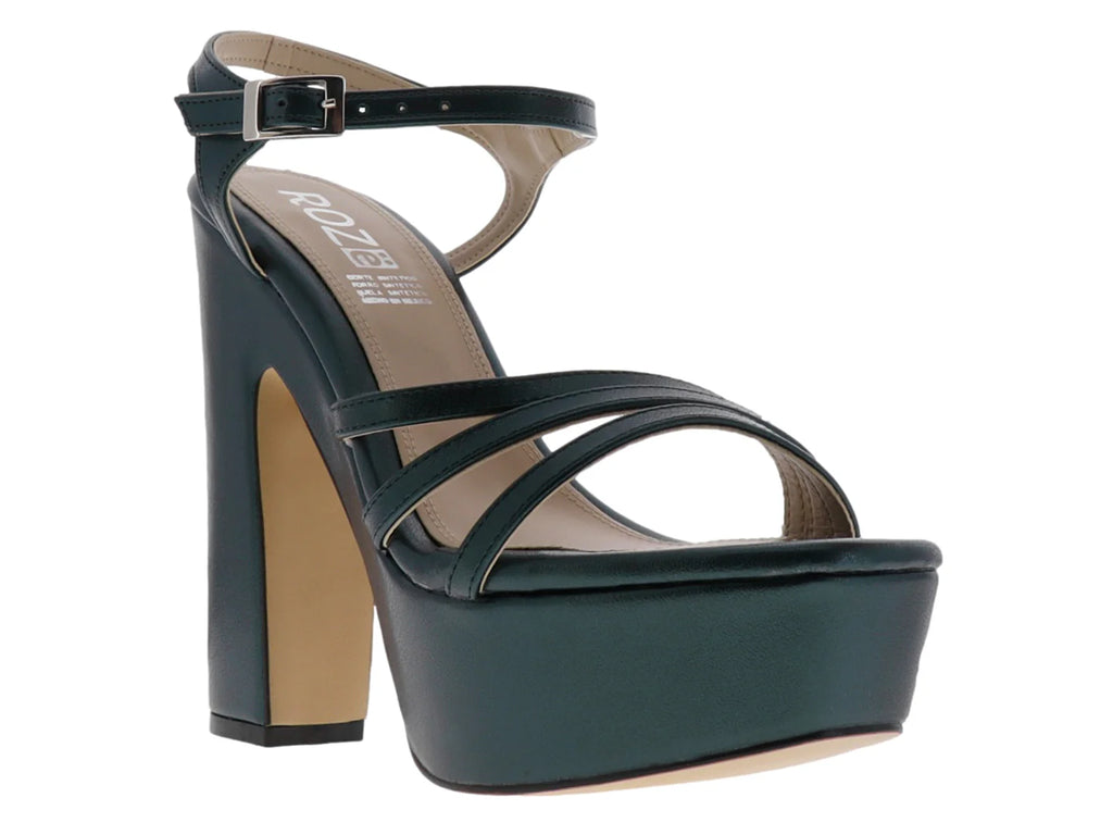 Sandalias ROZE Verde Plataforma para Mujer