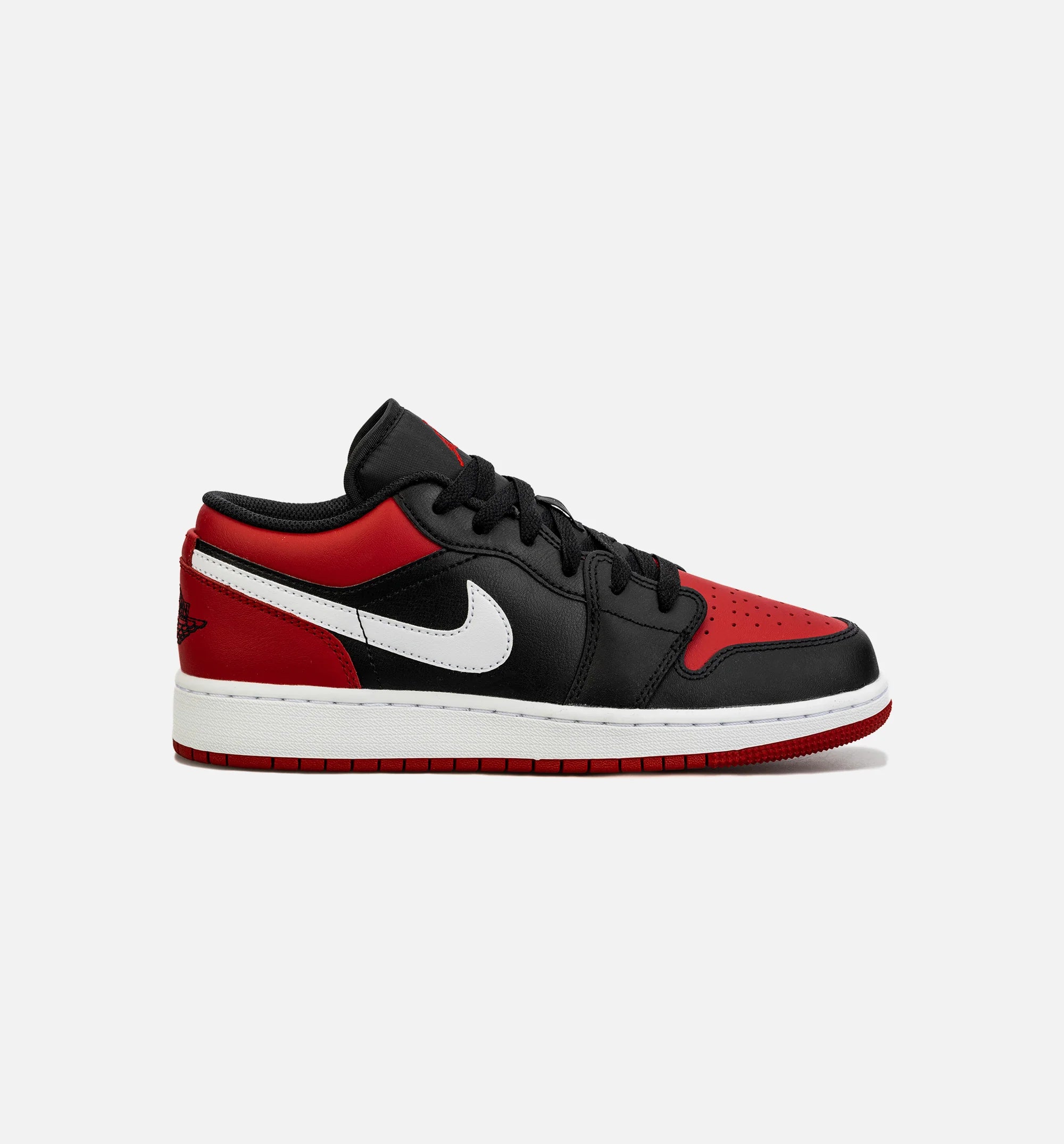 Air Jordan 1 Retro Alternate Bred Toe Grade School Lifestyle Shoe Black Red
