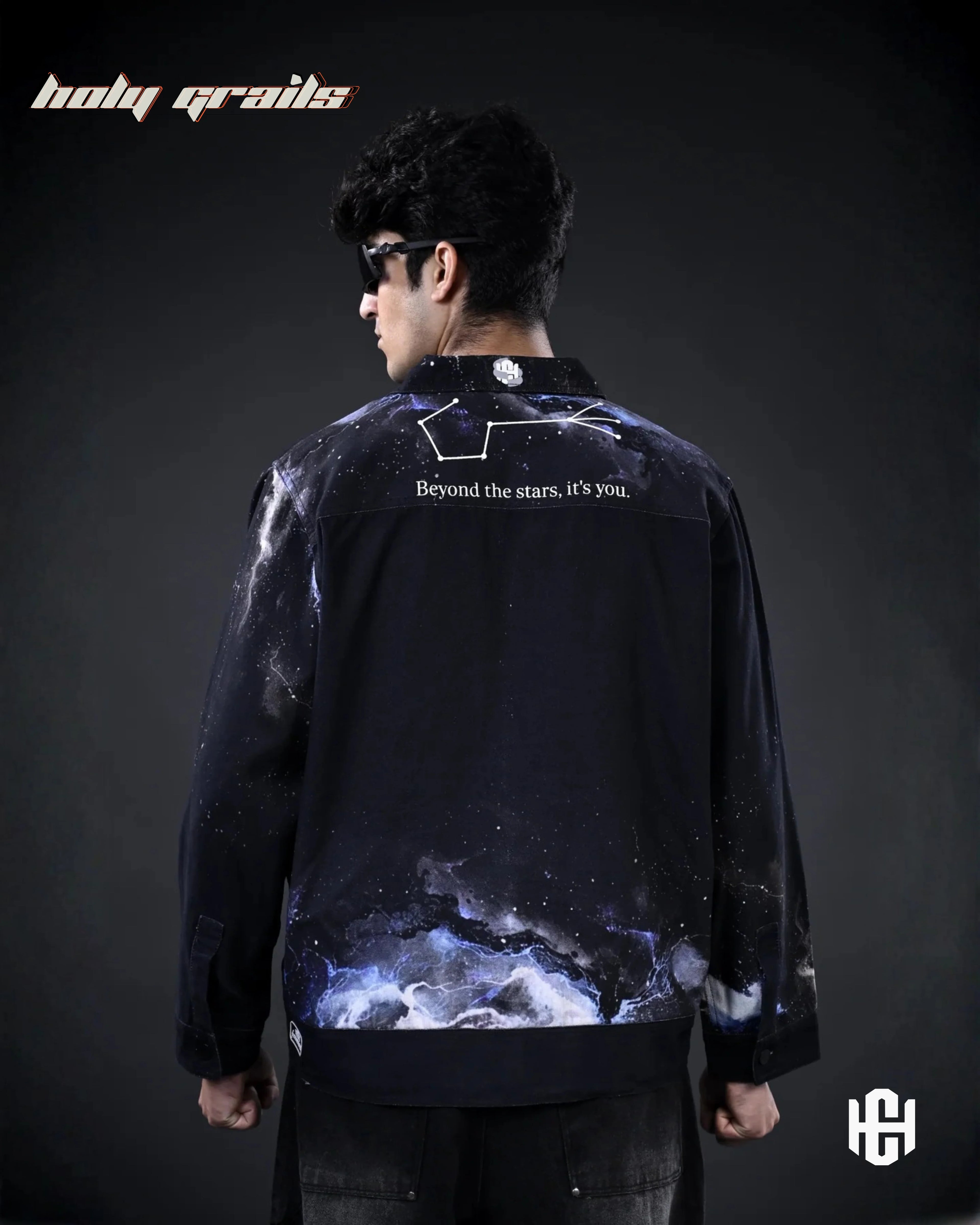 The Cosmic Black Zipper Jacket HG x Charactr