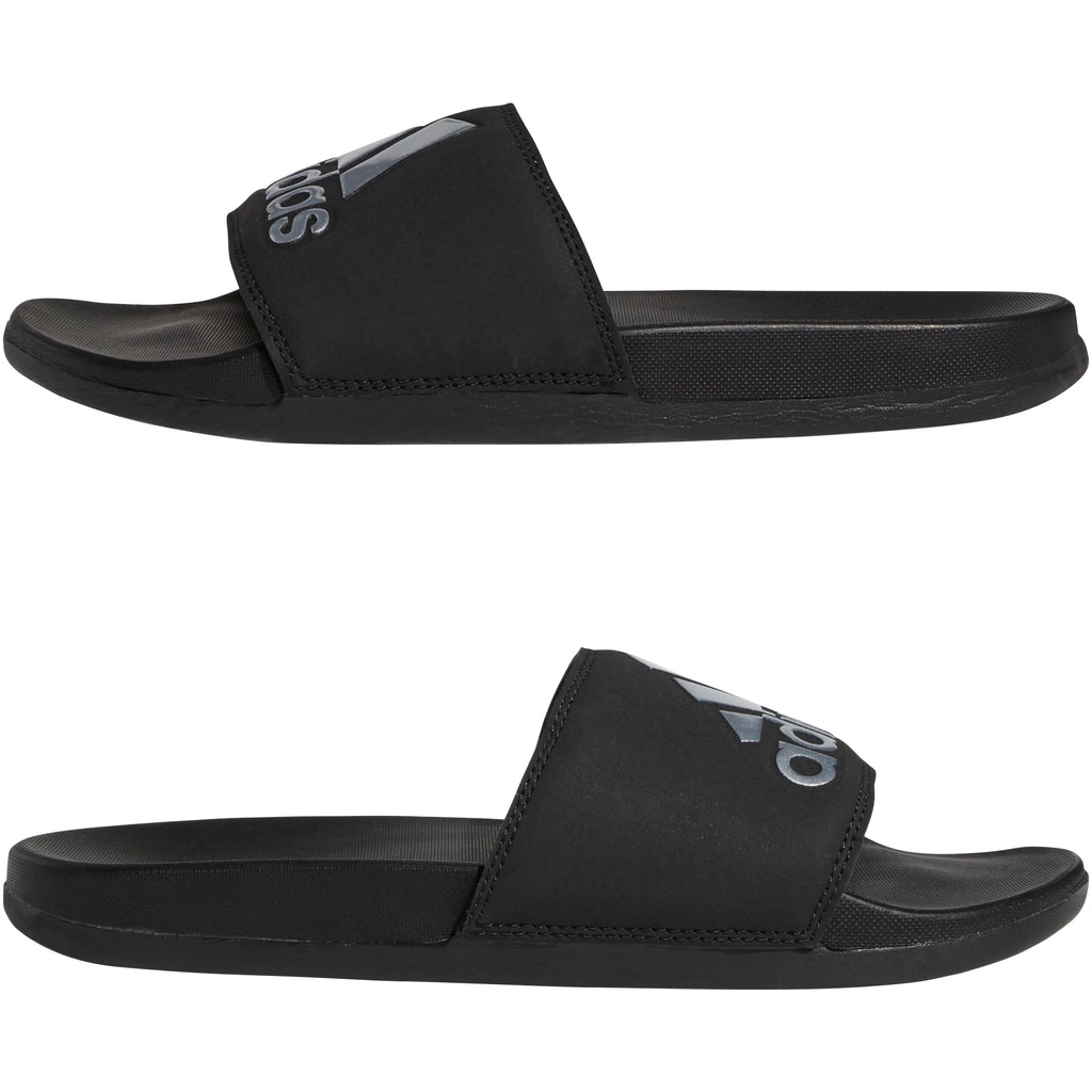 adidas Adilette Comfort Slides Black Silve
