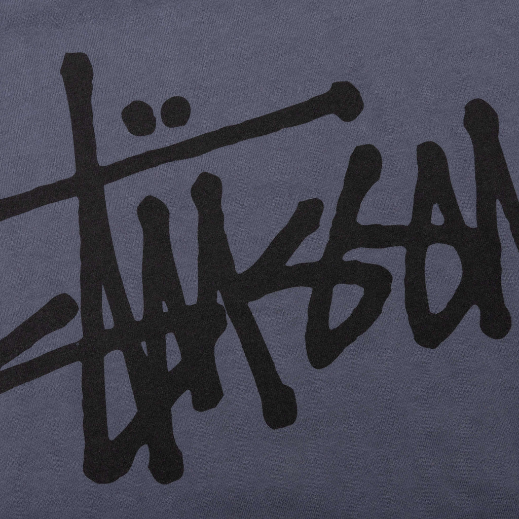 Basic Stussy Pigment Dyed L S Tee Indigo