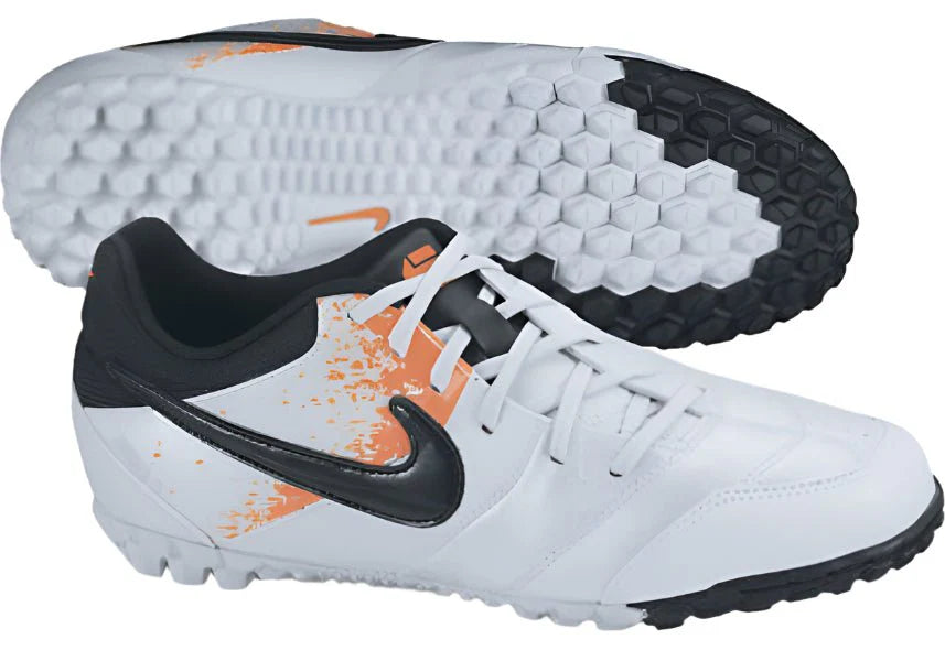 Nike Jr 5 Bomba TF Turf Soccer Cleats White Orange Black