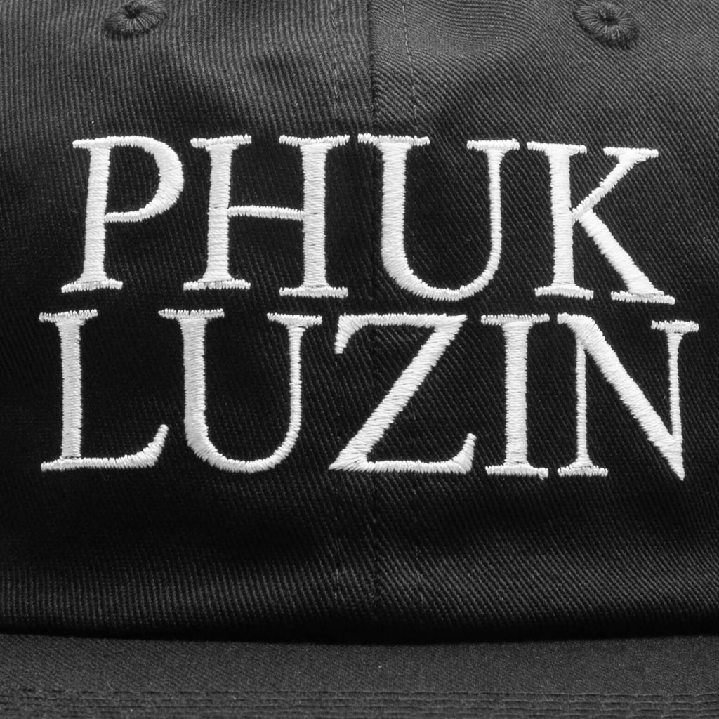 Phuk Luzin 6 Panel Strapback Hat Black