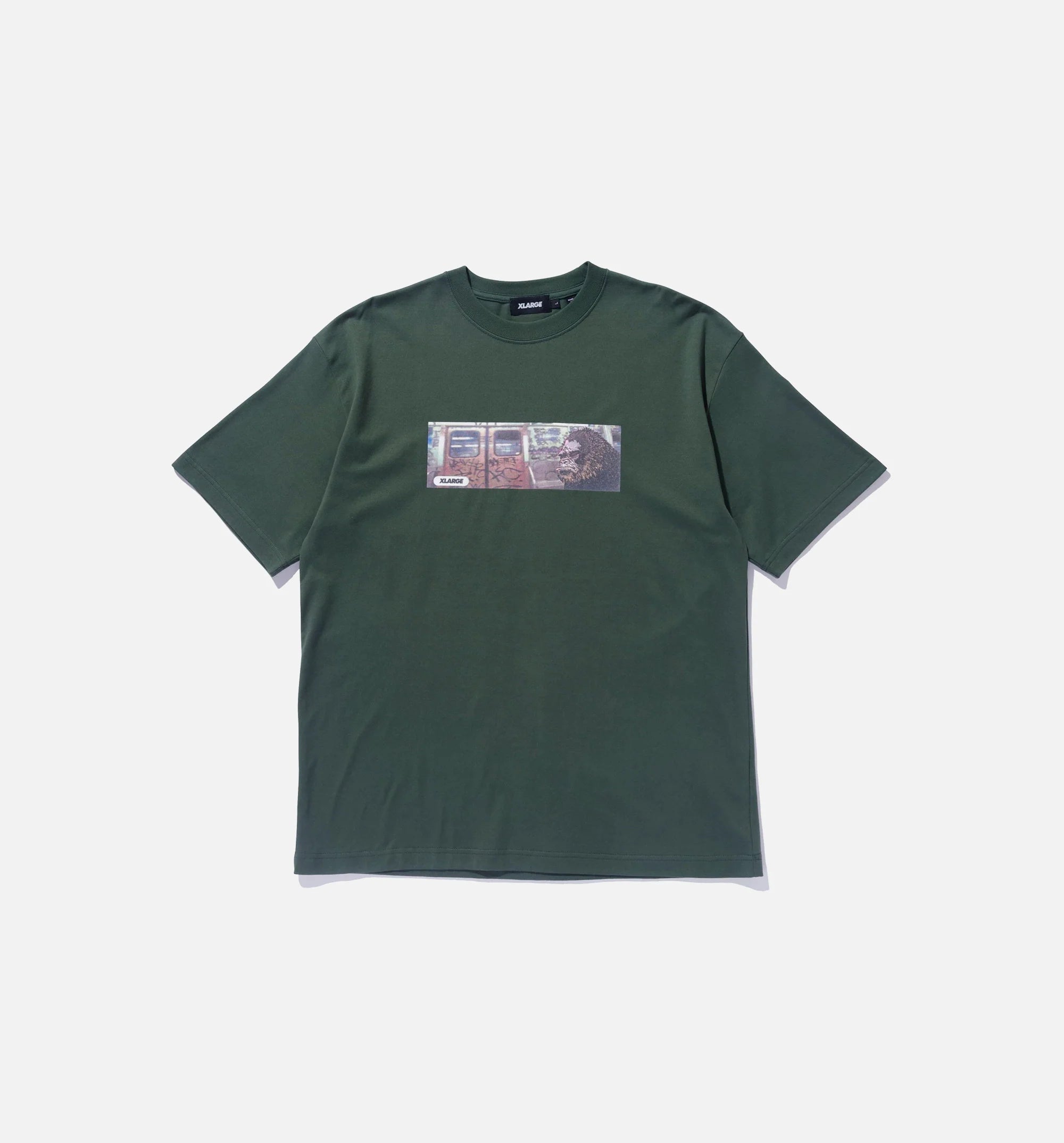 Subway Mens Short Sleeve Shirt Green