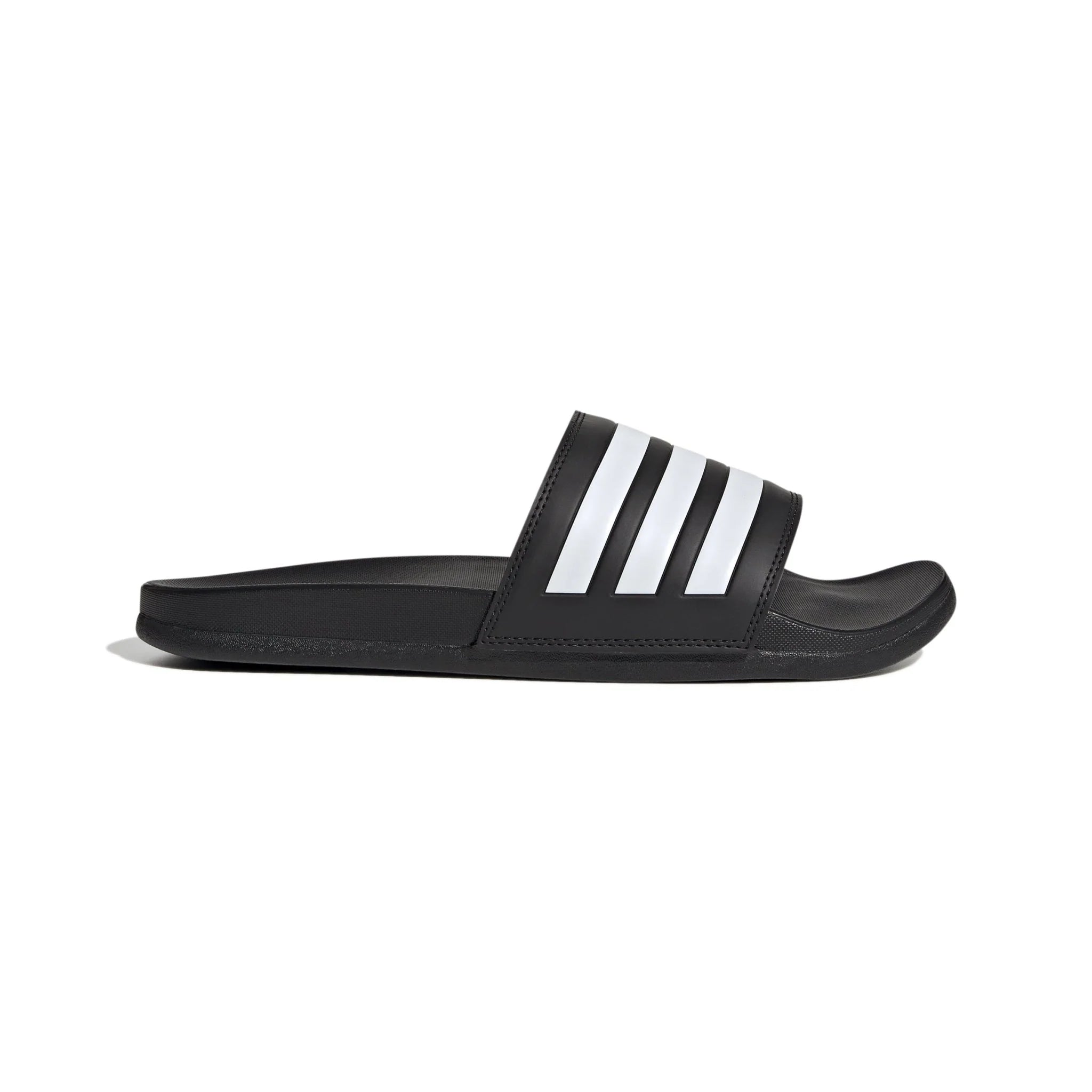 adidas Adilette Comfort Slides Black White