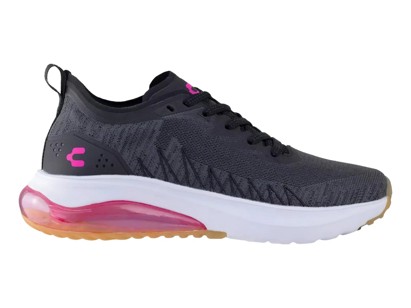 Tenis Charly Negro con Fucsia para Mujer