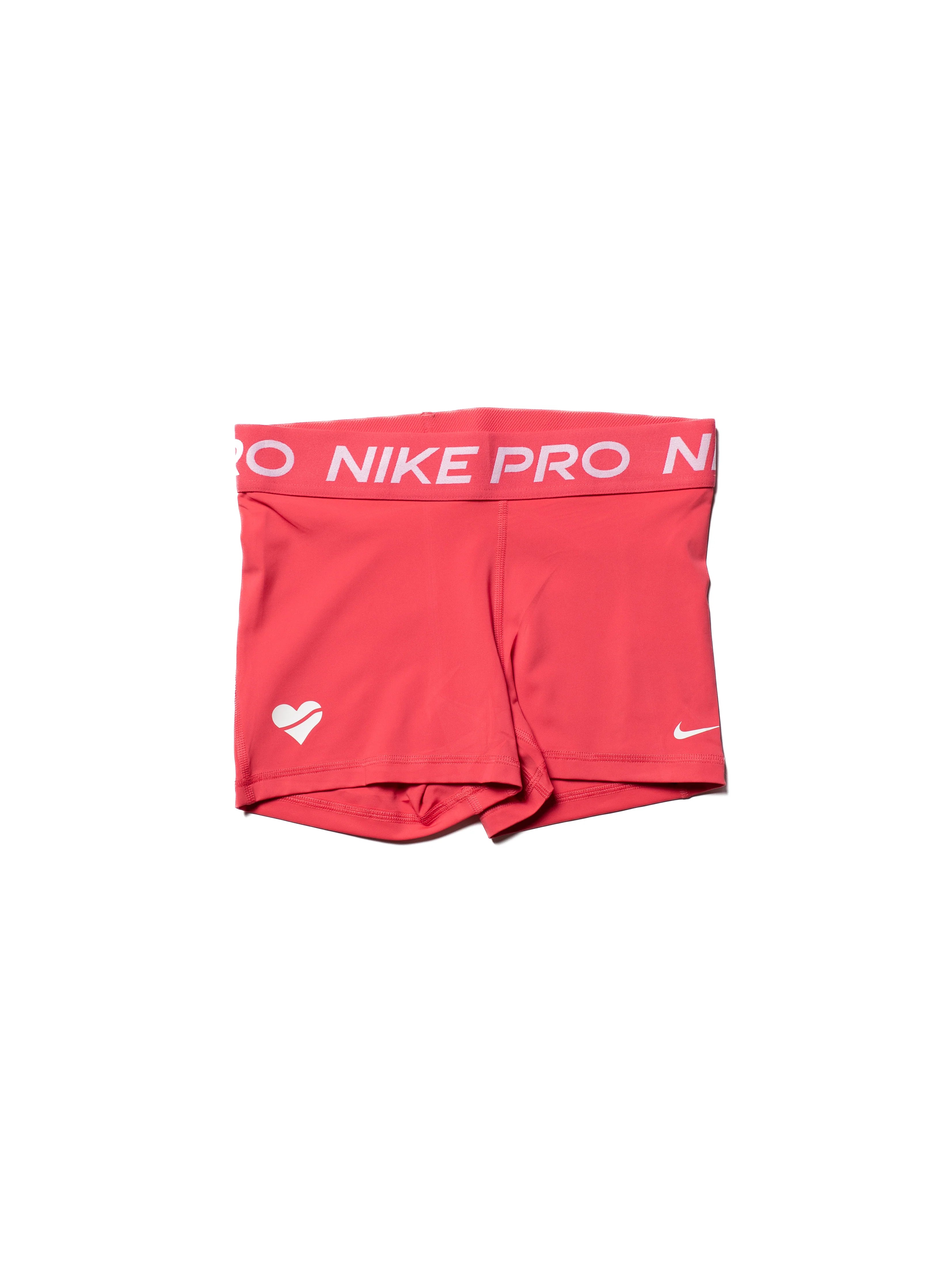Nike Womens Pro 3 Heart Shorts