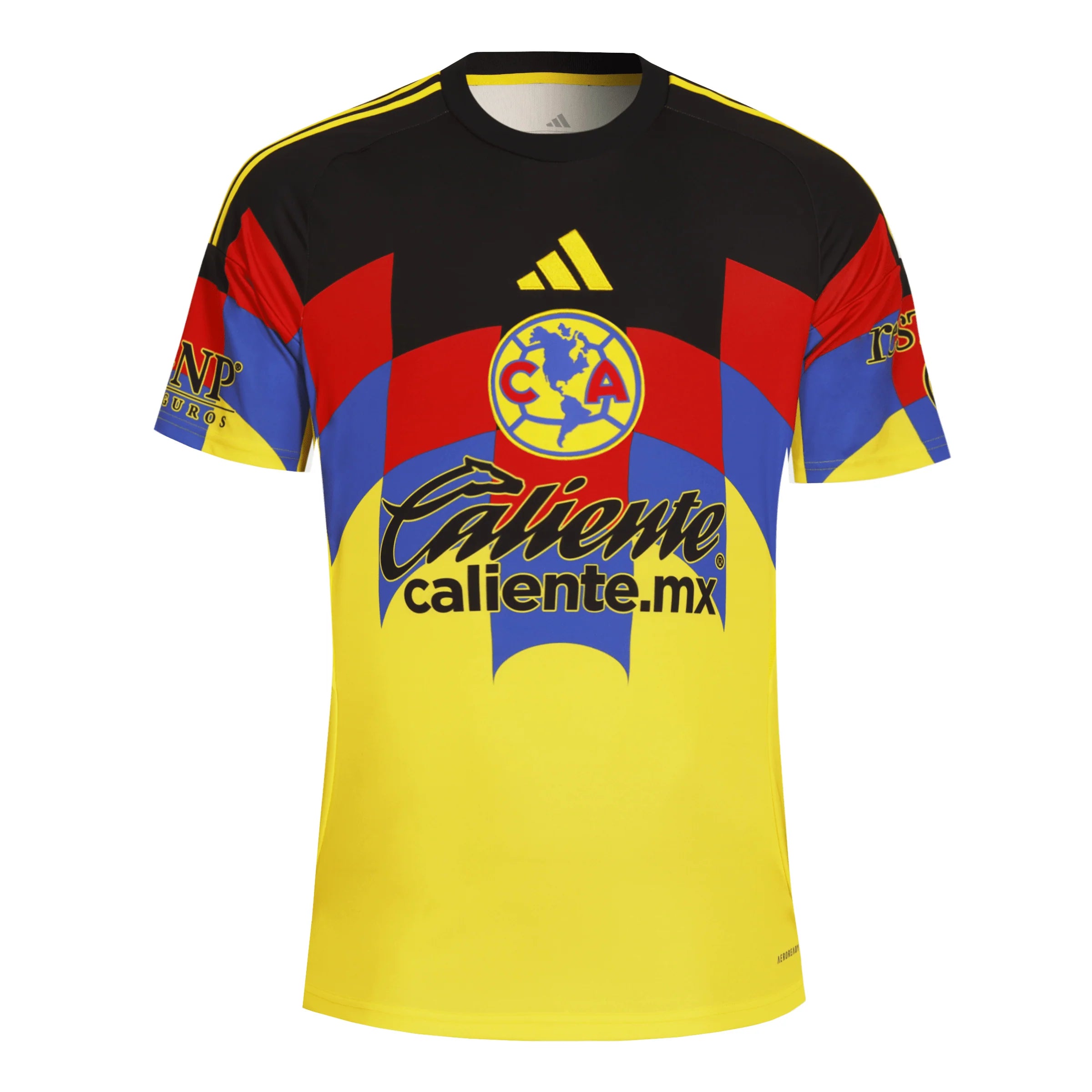 adidas Club America Mens Home Soccer Jersey 25 26 Yellow