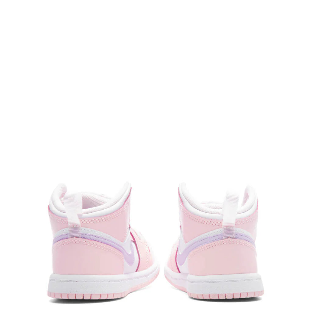 Jordan 1 Mid TD Pink Wash Violet Frost White