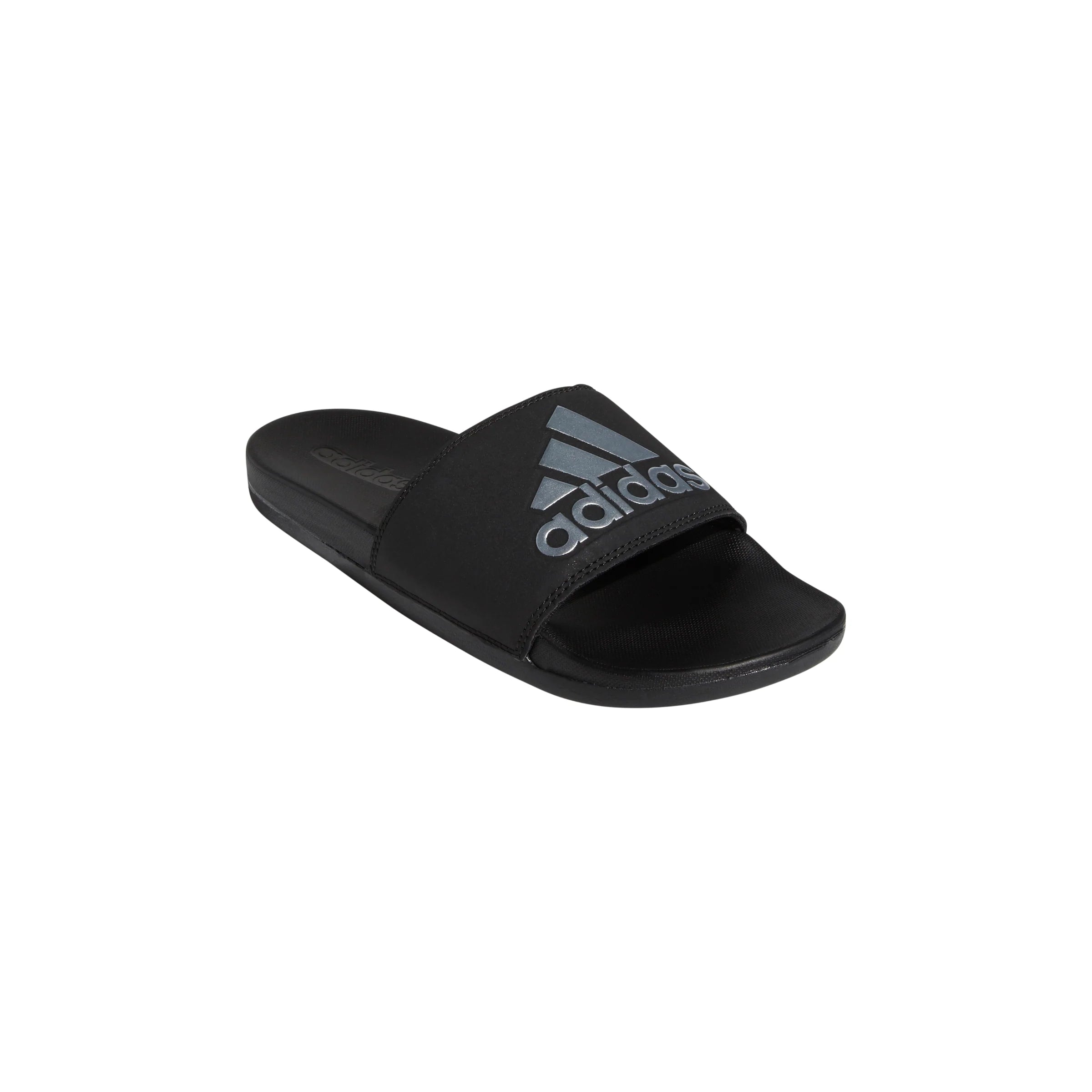 adidas Adilette Comfort Slides Black Silve