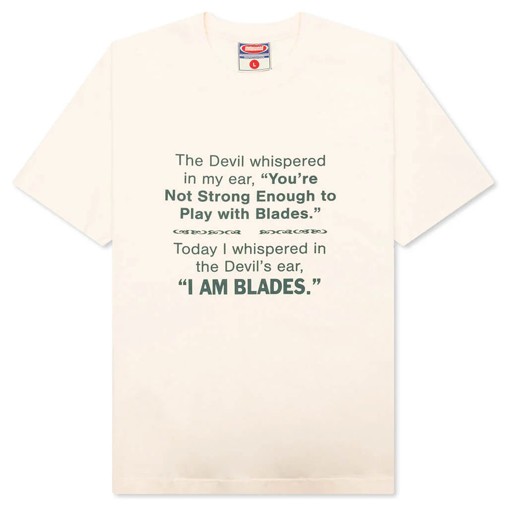 Devil Whispered T Shirt Bone