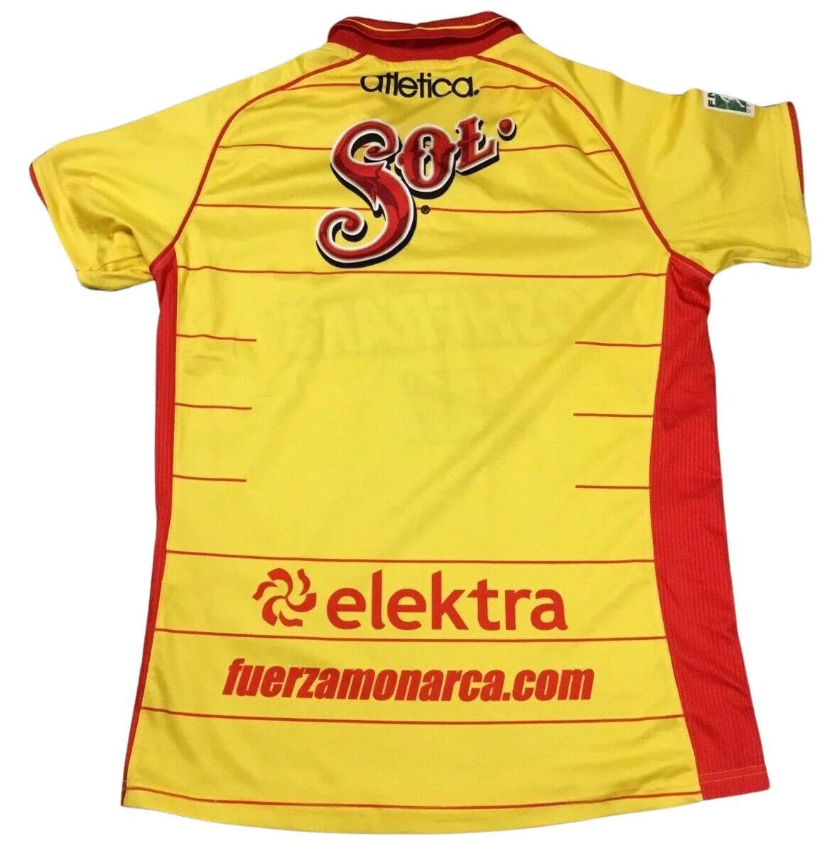 Atletica Morelia Home Jersey 11 12 Yellow Red